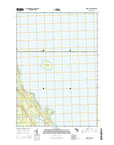 Middle Island 2014 topographic map thumbnail