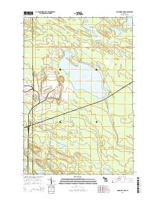 Milakokia Lake 2014 topographic map thumbnail