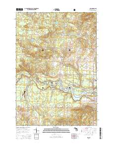 Mio 2014 topographic map thumbnail