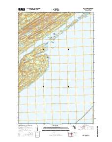Mott Island 2014 topographic map thumbnail