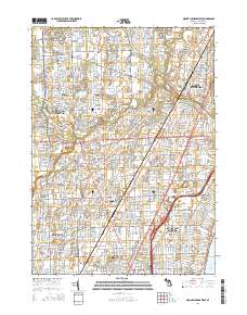 Mount Clemens West 2014 topographic map thumbnail