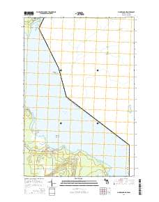 Munuscong NE 2014 topographic map thumbnail