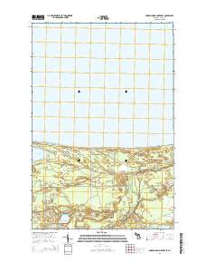Muskallonge Lake East 2014 topographic map thumbnail