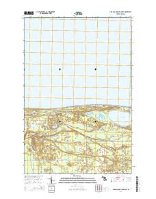 Muskallonge Lake West 2014 topographic map thumbnail