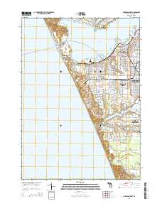 Muskegon West 2014 topographic map thumbnail