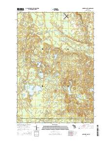 Nawakwa Lake 2014 topographic map thumbnail