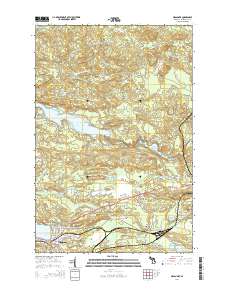 Negaunee 2014 topographic map thumbnail