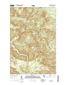 Negaunee NW 2014 topographic map thumbnail