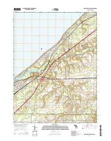 New Buffalo East 2014 topographic map thumbnail