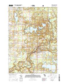 Newaygo 2014 topographic map thumbnail