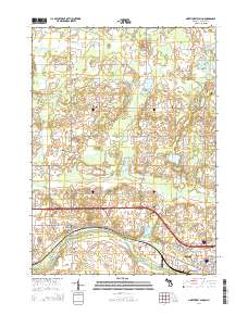 Northwest Albion 2014 topographic map thumbnail