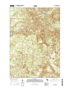 Oak Lake 2014 topographic map thumbnail