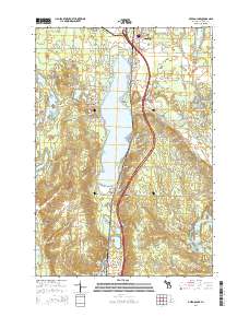 Otsego Lake 2014 topographic map thumbnail