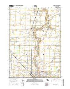 Owosso North 2014 topographic map thumbnail
