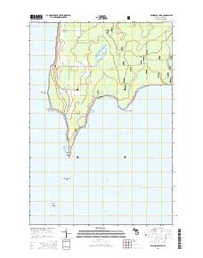 Peninsula Point 2014 topographic map thumbnail