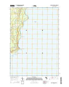 Point Aux Barques 2014 topographic map thumbnail