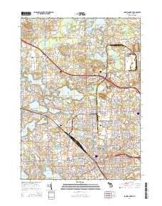 Pontiac North 2014 topographic map thumbnail