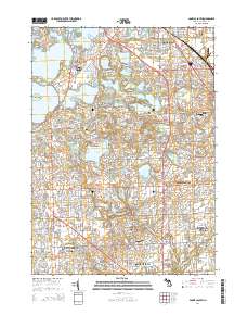 Pontiac South 2014 topographic map thumbnail