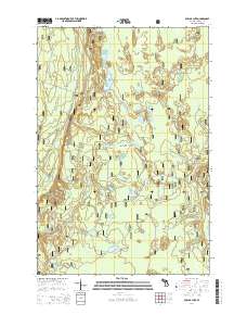 Poplar Lake 2014 topographic map thumbnail