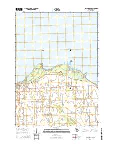 Port Austin East 2014 topographic map thumbnail