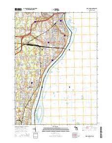 Port Huron 2014 topographic map thumbnail