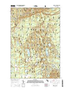 Powell Lake 2014 topographic map thumbnail