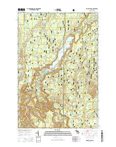 Prickett Lake 2014 topographic map thumbnail