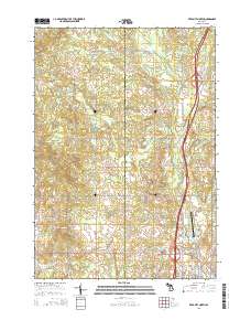 Reed City North 2014 topographic map thumbnail