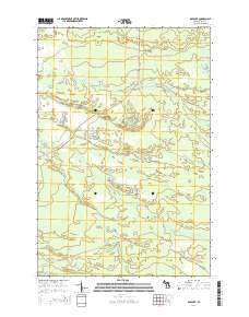 Roy Lake 2014 topographic map thumbnail
