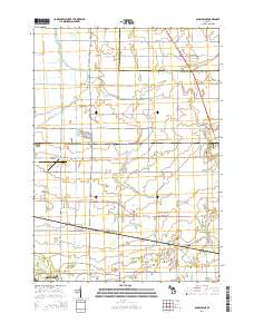 Saginaw NE 2014 topographic map thumbnail