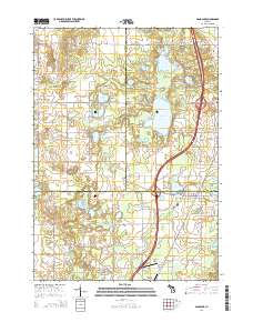 Sand Lake 2014 topographic map thumbnail