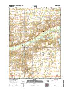 Saranac 2014 topographic map thumbnail