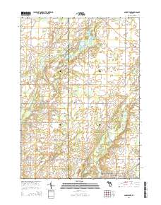 Saubee Lake 2014 topographic map thumbnail