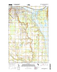 Sault Ste. Marie South 2014 topographic map thumbnail