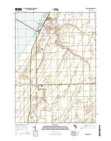 Sebewaing 2014 topographic map thumbnail