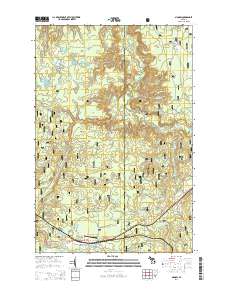 Sidnaw 2014 topographic map thumbnail