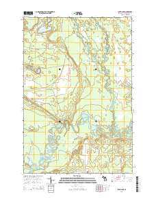 Smith Lake 2014 topographic map thumbnail