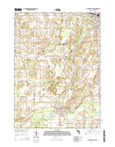Southwest Albion 2014 topographic map thumbnail
