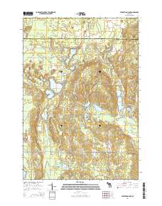 Starvation Lake 2014 topographic map thumbnail