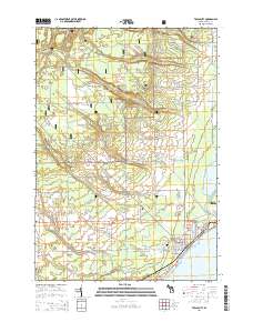Tawas City 2014 topographic map thumbnail