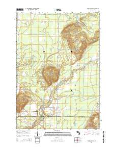 Thompsonville 2014 topographic map thumbnail