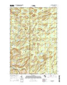Waucedah 2014 topographic map thumbnail