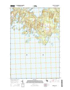 Whitney Bay 2014 topographic map thumbnail