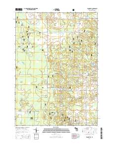 Woodville 2014 topographic map thumbnail