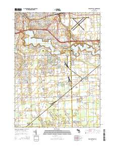 Ypsilanti East 2014 topographic map thumbnail