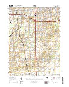 Ypsilanti West 2014 topographic map thumbnail