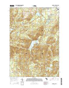 Crooked Lake 2014 topographic map thumbnail