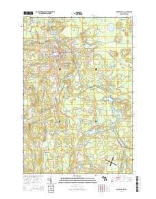 Crystal Falls 2014 topographic map thumbnail