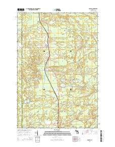 Sagola 2014 topographic map thumbnail