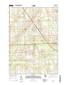 Ubly 2014 topographic map thumbnail